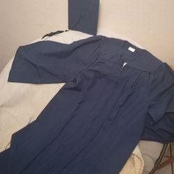 Navy Blue Graduation Gown Size 54