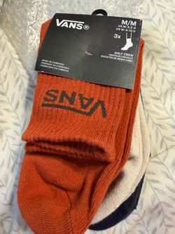 3 pairs teen / men’s half crew socks 6.5-9 nwt