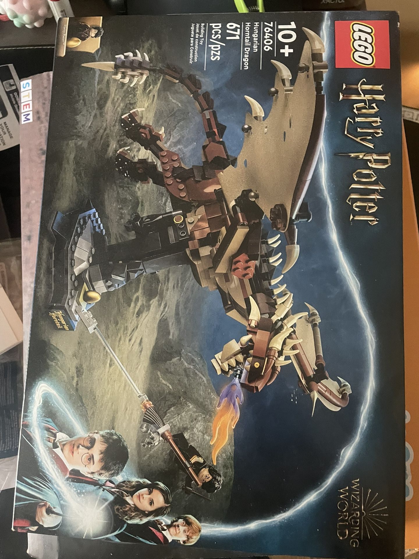 Harry Potter Hungarian Horntail Dragon Lego Set 