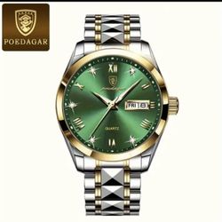 POEDAGAR Leisure Trend  Quartz Watch Luminous Calendar Men's Watch