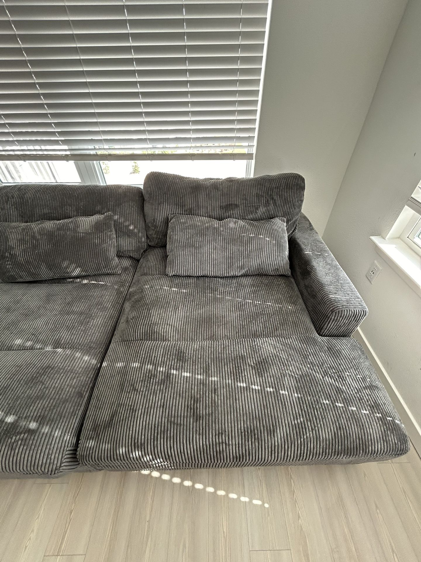 Comfortable Grey Couch 