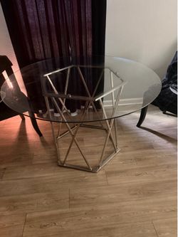 Glass dining table / no chairs $85