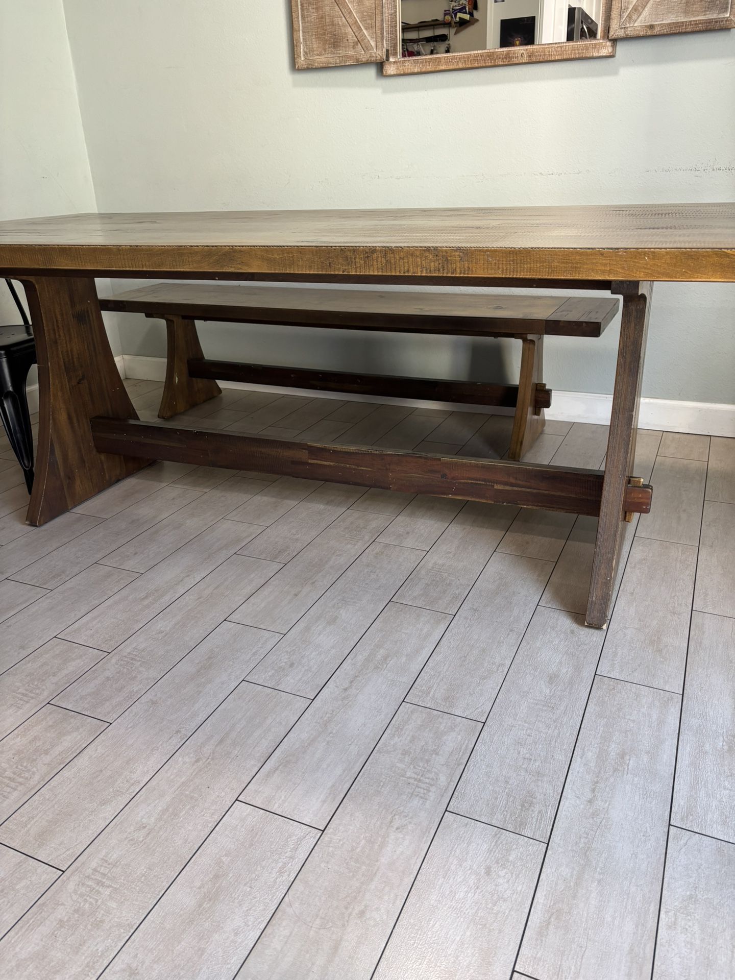 Solid Wood Family Dining Table 