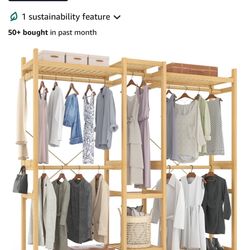 Bamboo Clothing Rack 