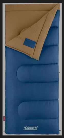 Coleman Brazos 20/30°F Adult Cool-Weather Sleeping Bag with No-Snag Zipper & Stuff Sack, Machine Washable