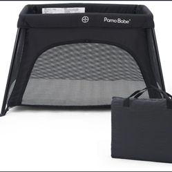 Pamo Babe Mini Travel Crib – Lightweight Baby Playard with Zip Door !!!!