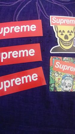 5 SUPREME STICKERS