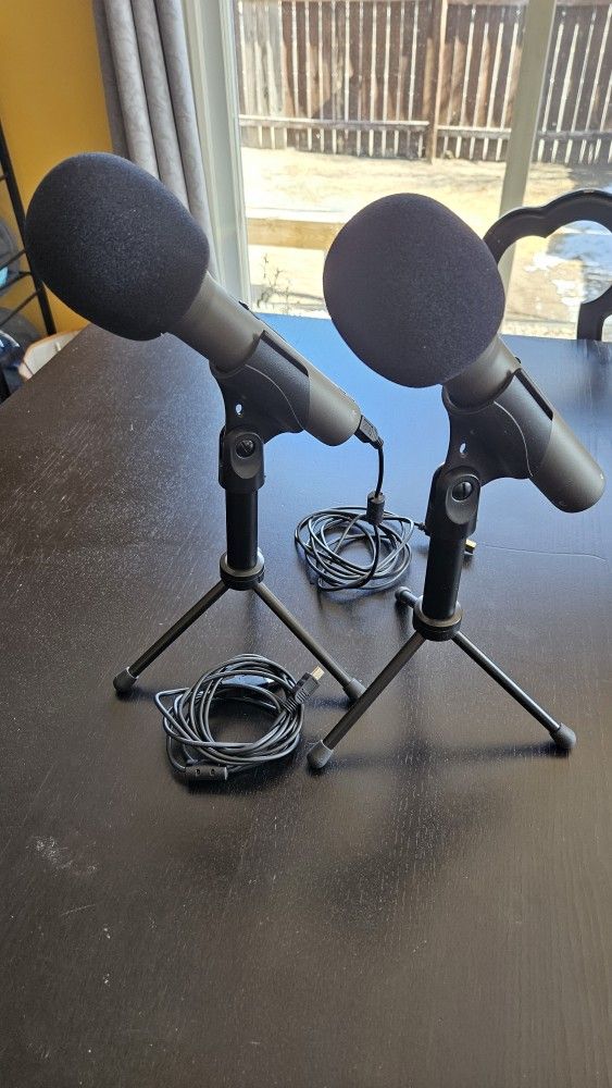 2 Dynamic USB Microphones 