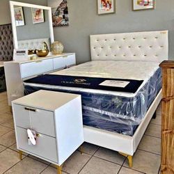New 4pc bedroom set in box buy now pay after $39 down no credit needed