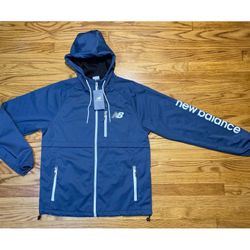 NEW BALANCE All Motion Full Zip Hoodie Jacket Men’s Sz Small Blue New!