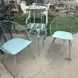 Bistro Set / 2 Chairs And Table 