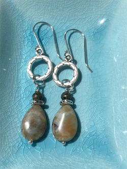 Handmade sterling silver dangle earrings!