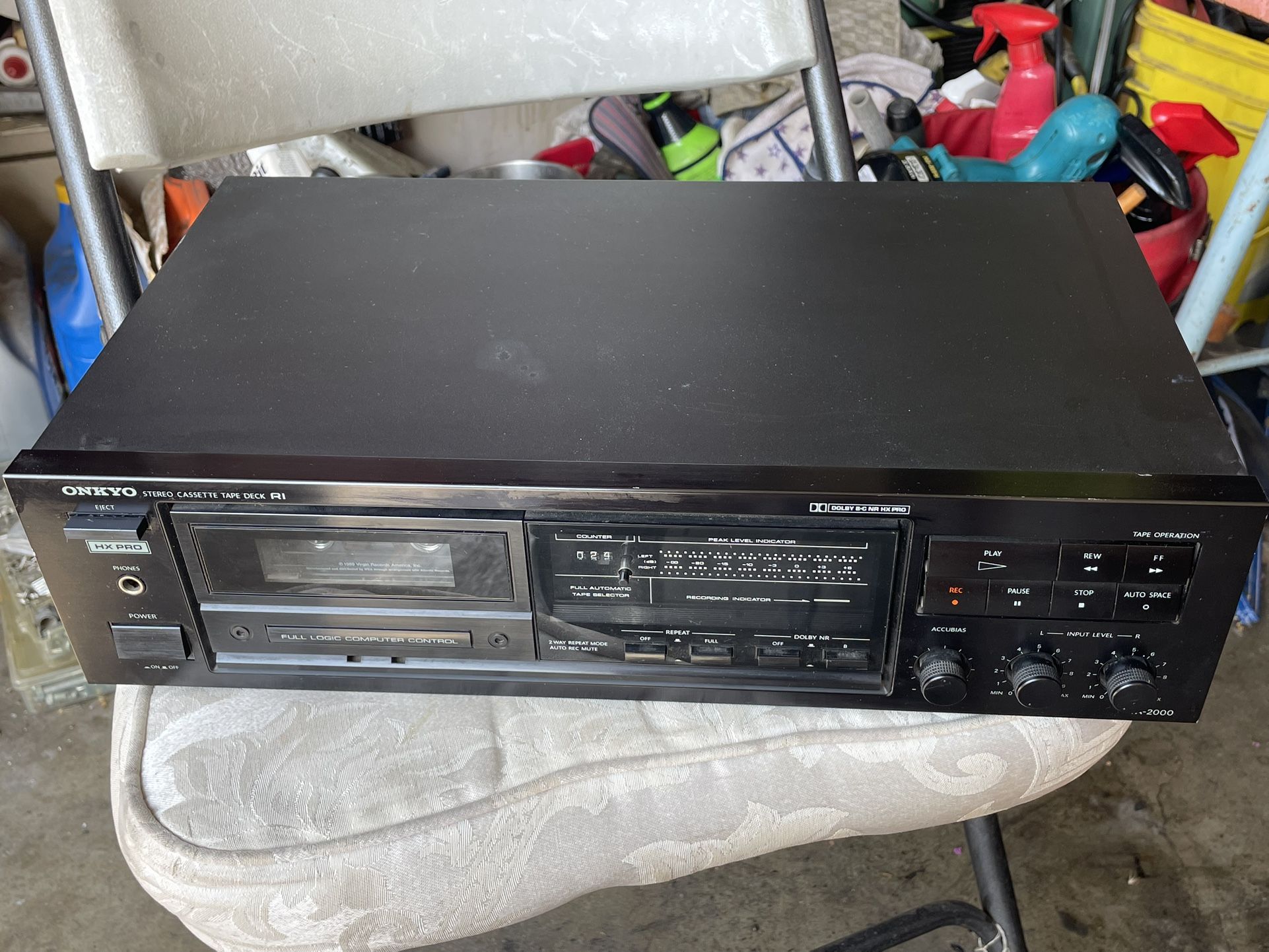 Vintage Onkyo TA-2000 Cassette tape Deck Made in Japan tested working!