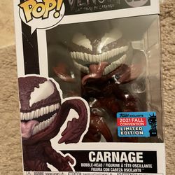 Funko Pop Convention Exclusive Brand New Marvel Venom Carnage Limited 