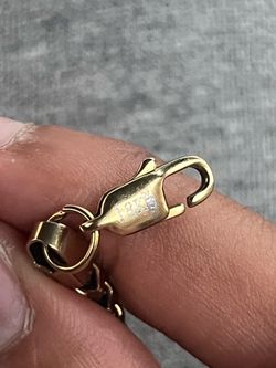 OBO Hollow 18k Gold Franco Chain Necklace 22’ 5mm