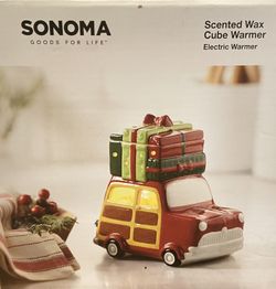 SONOMA STATION WAGON / WOODY CAR SCENTED WAX CUBE ELECTRIC WARMER NIB