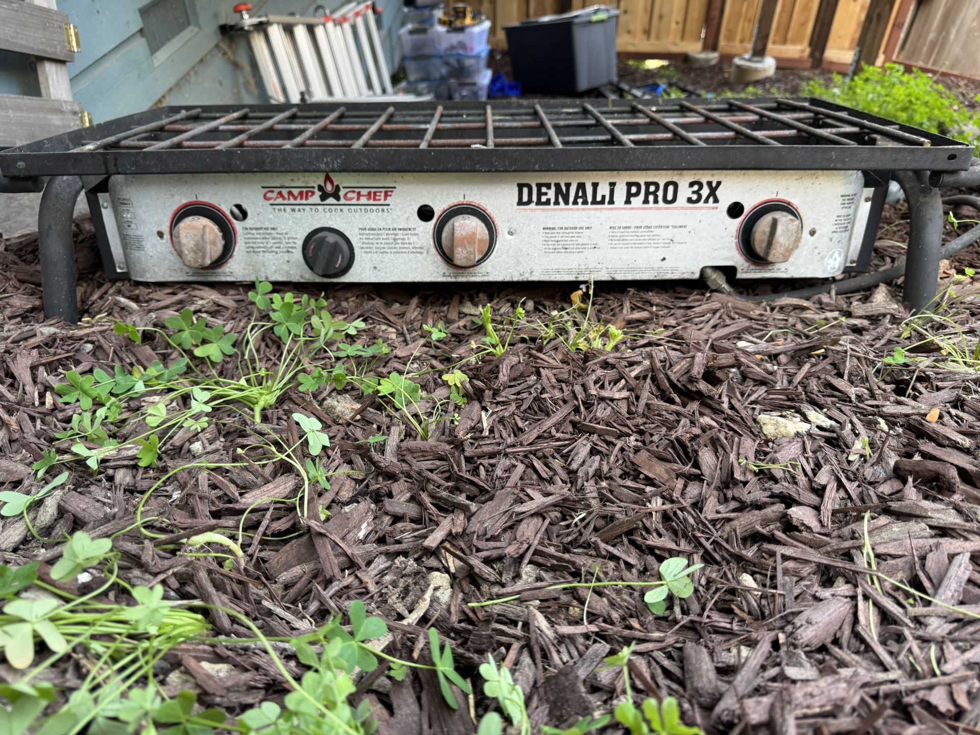 Camp Chef Denali Pro 3x .  3 High Heat Burners. Works Excellent