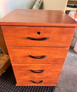 4-Drawer Wood Dresser Chest