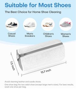 Shoe cleaning bags