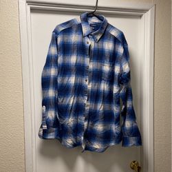 Croft And Barrow XL Plaid Flannel Shirt 100% Cotton