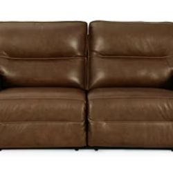 Signature Design By Ashley® Dual Power Leather Reclining Sofa