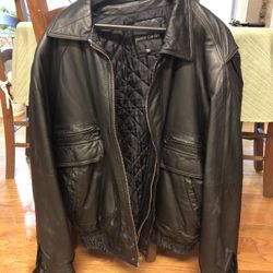 Men’s Leather Coat XL