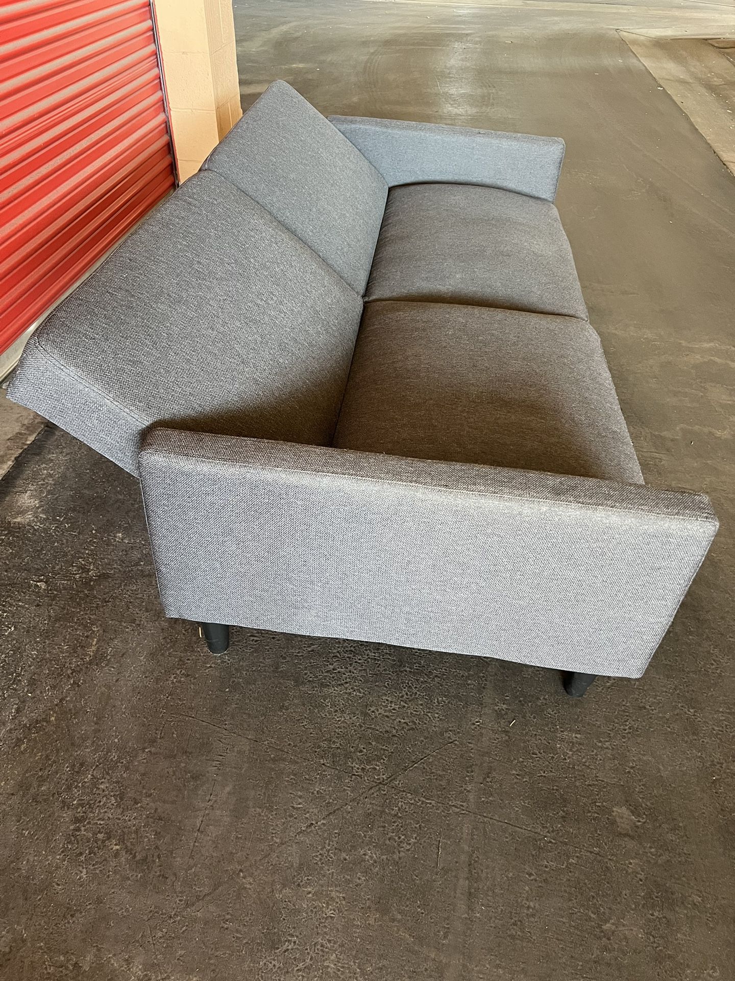 Target Room Essential Futon Sofa Bed With Arms Gray Color (Delivery