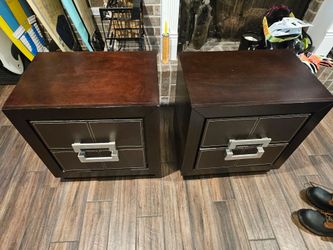 Solid wood night stands
