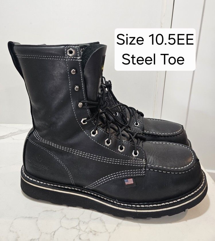 Thorogood Steel Toe Work Boots Size 10.5