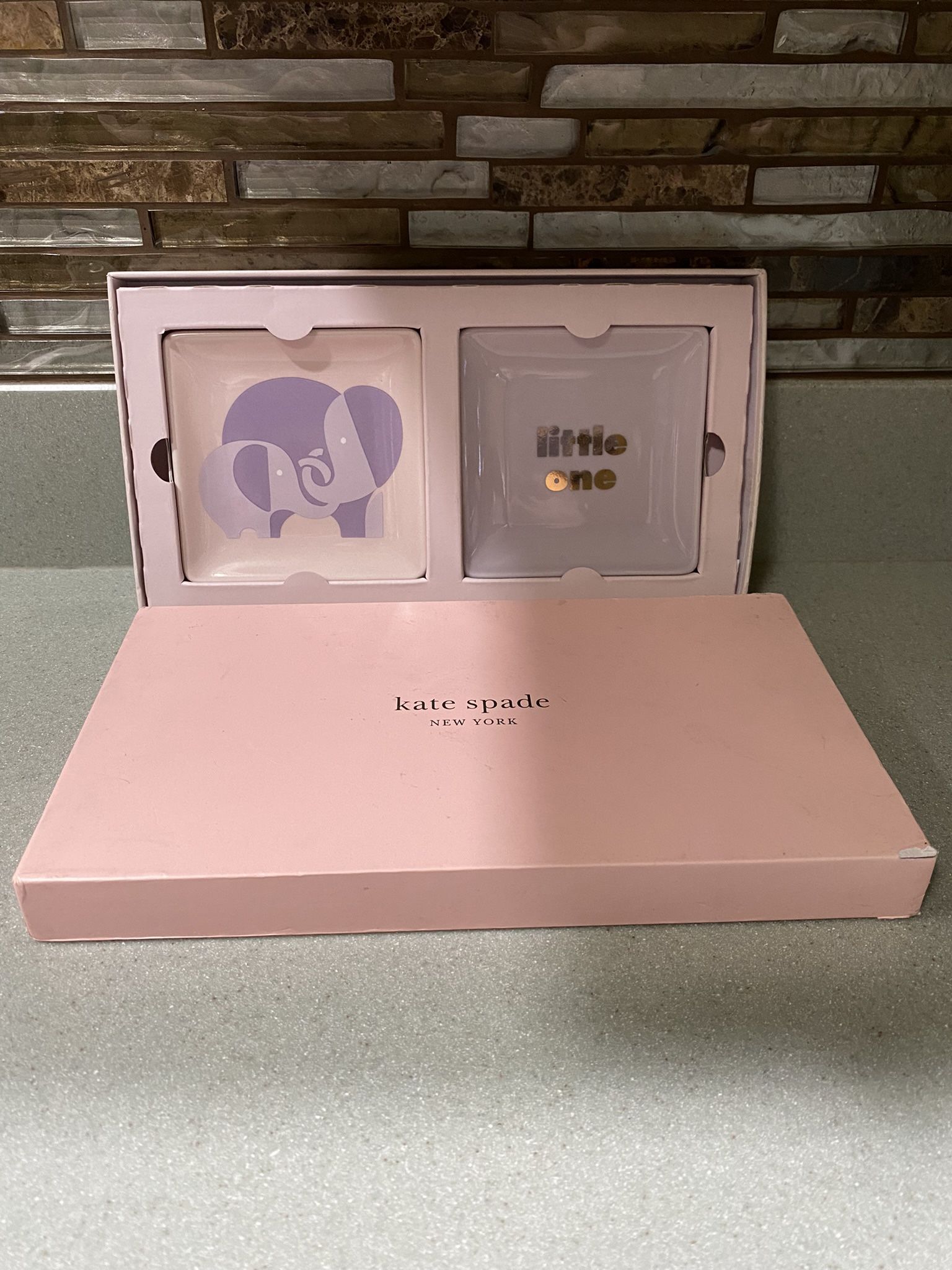 BRAND NEW KATE SPADE JEWELRY TRAY SET OF 2 