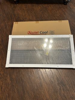 Quiet Cool Whole house fan vent grill (New).   14”x30”