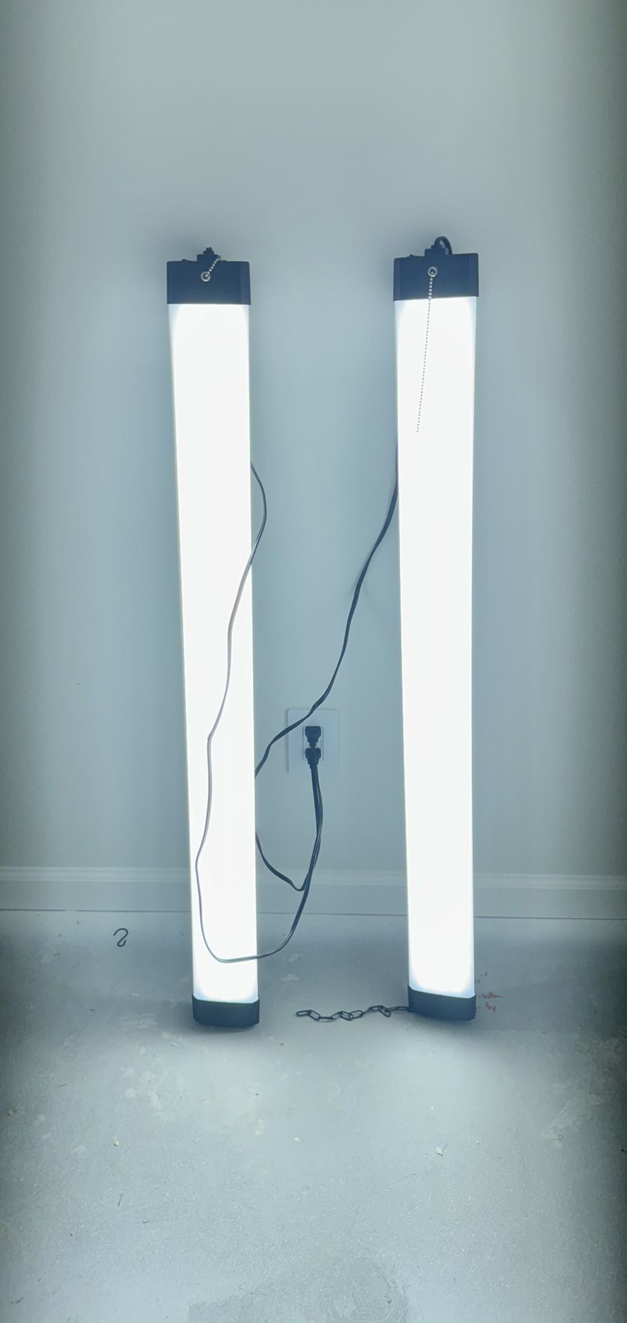 Two 44” LED Shop Lights – Bright, 105W Each – Working Great