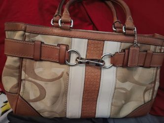 Coach Signature Canvas Tote Bag
