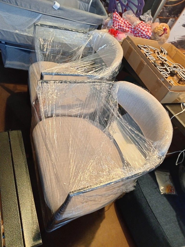 Set Of 2 Brown Chairs For Dinning Table