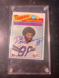 Drew Pearson 1976 all pro Signed