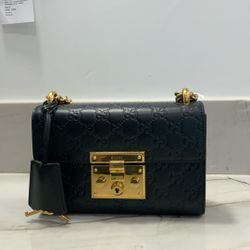 Authentic Gucci Padlock Chain Purse 