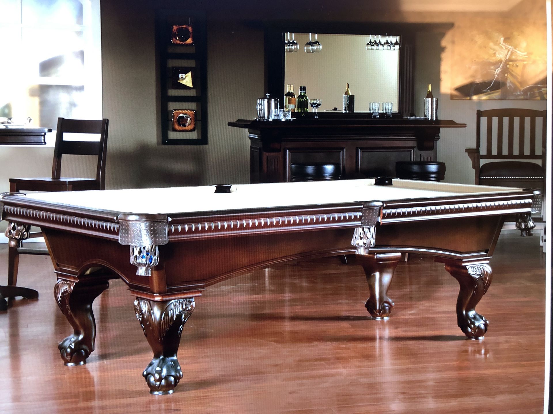 8foot slate pool table by American Heritage (Marietta model) for Sale in Bellevue, WA OfferUp