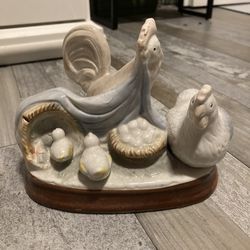 Artmake porcelain chicken rooster centerpiece 