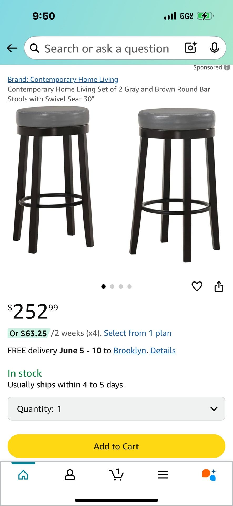 2 New Stools