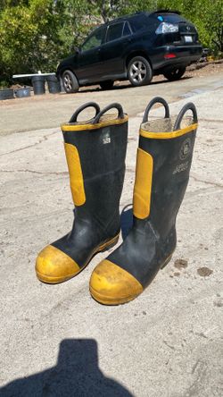 Black Diamond Rubber Boots - Size 9.5 W - Liquid Splash & Steel Toe
