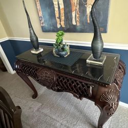 Granite Top Coffee Table Set