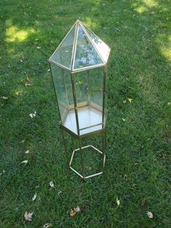 Glass Geometric Terrarium with Stand