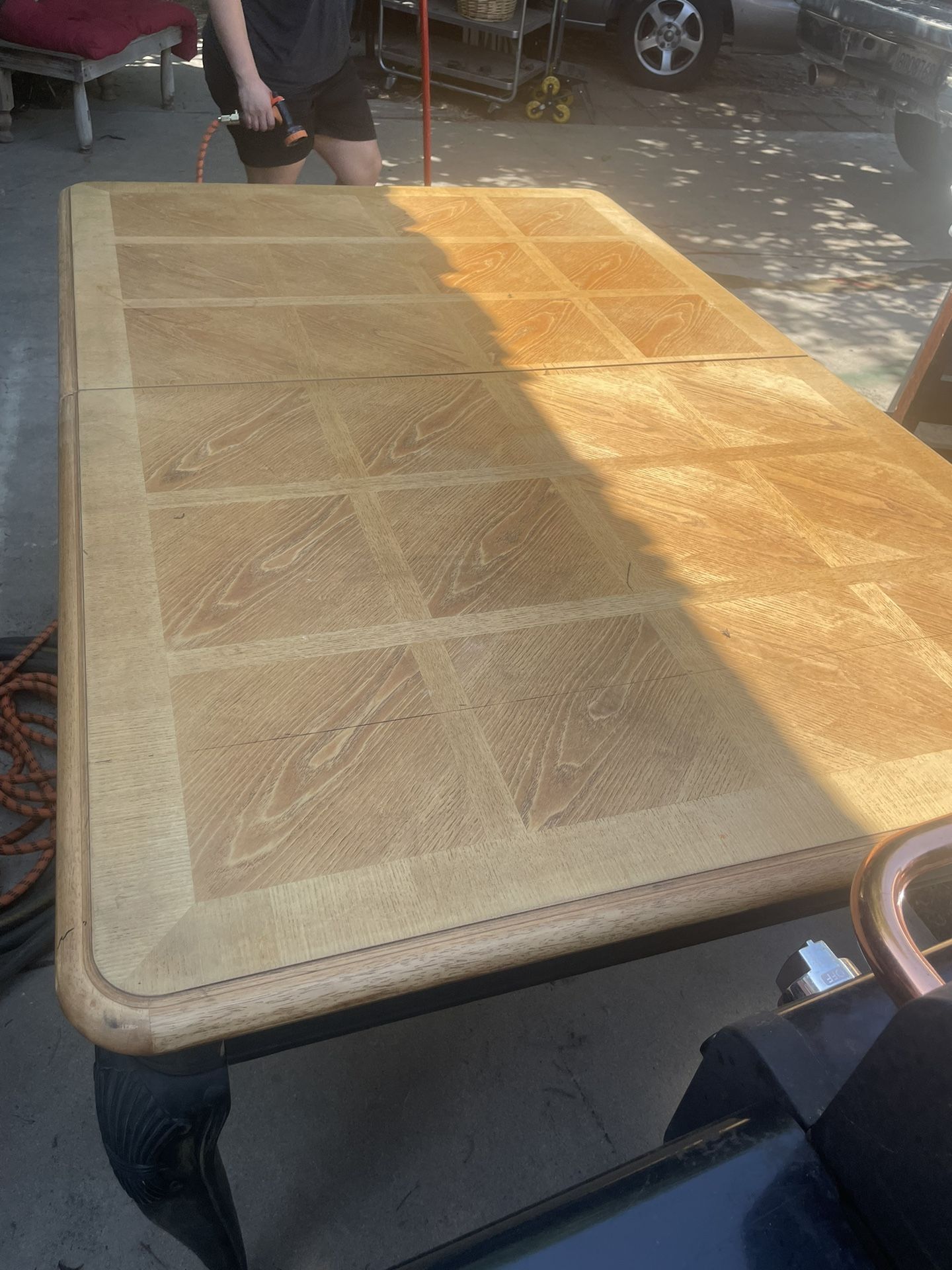 Excellent Condition Dining Wood Table With Cute Design