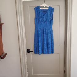 Beautiful Blue Lace Dress Size 16