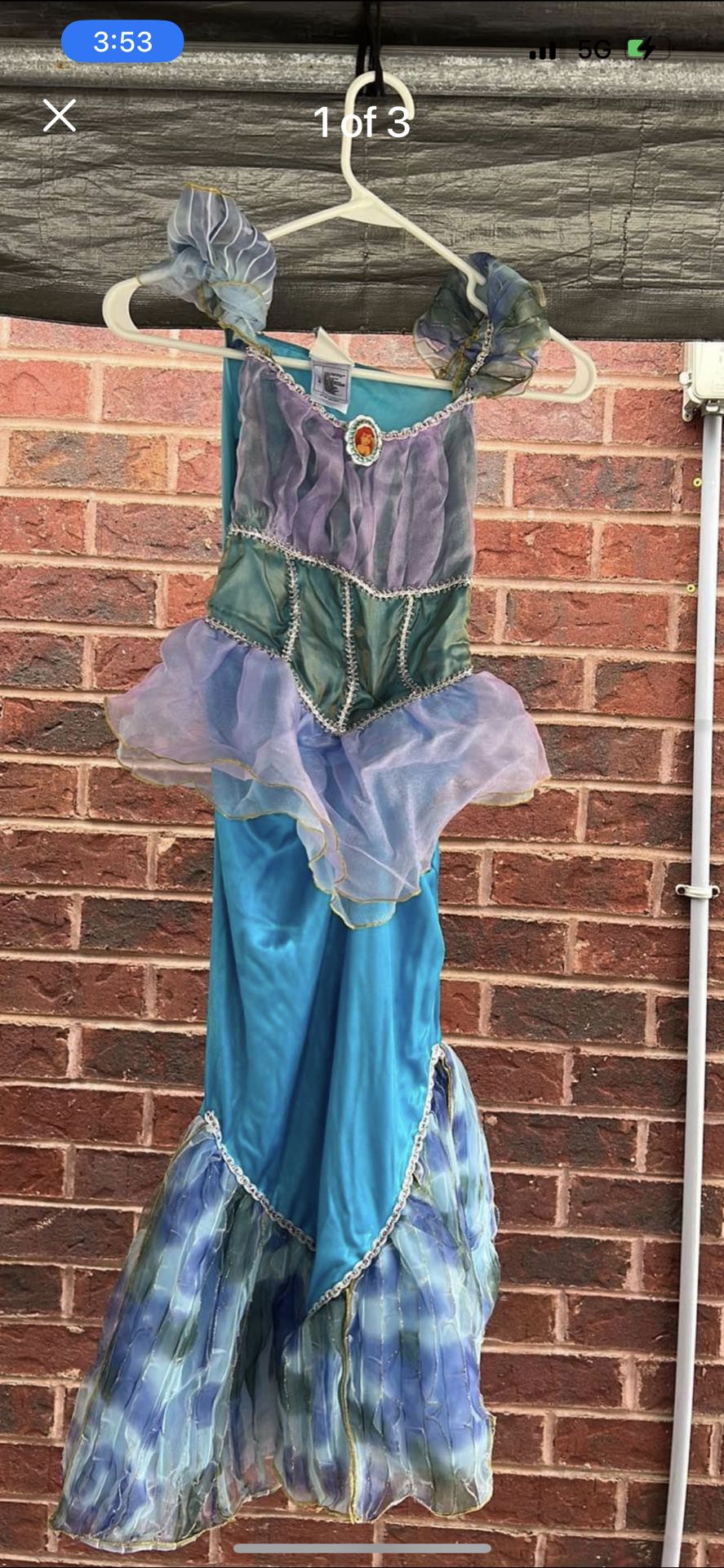 Disney Little Mermaid Dress Up Size 7/8
