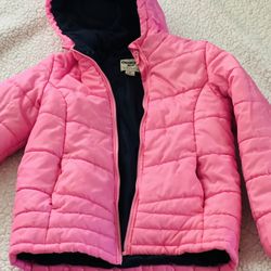 Like New Kids Jacket Size 14 Pink Color And Navy Blue In the Inside $$$20
