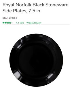 160 Black New Plates In Boxes