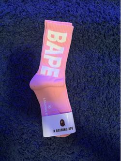A Bathing Ape (BAPE) Pink Crew Socks
