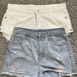 2 Pairs SHEIN Denim Shorts - Size M (US 6)