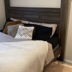 KING SIZE BEDFRAME , MATTRESS, BOX SPRINGS